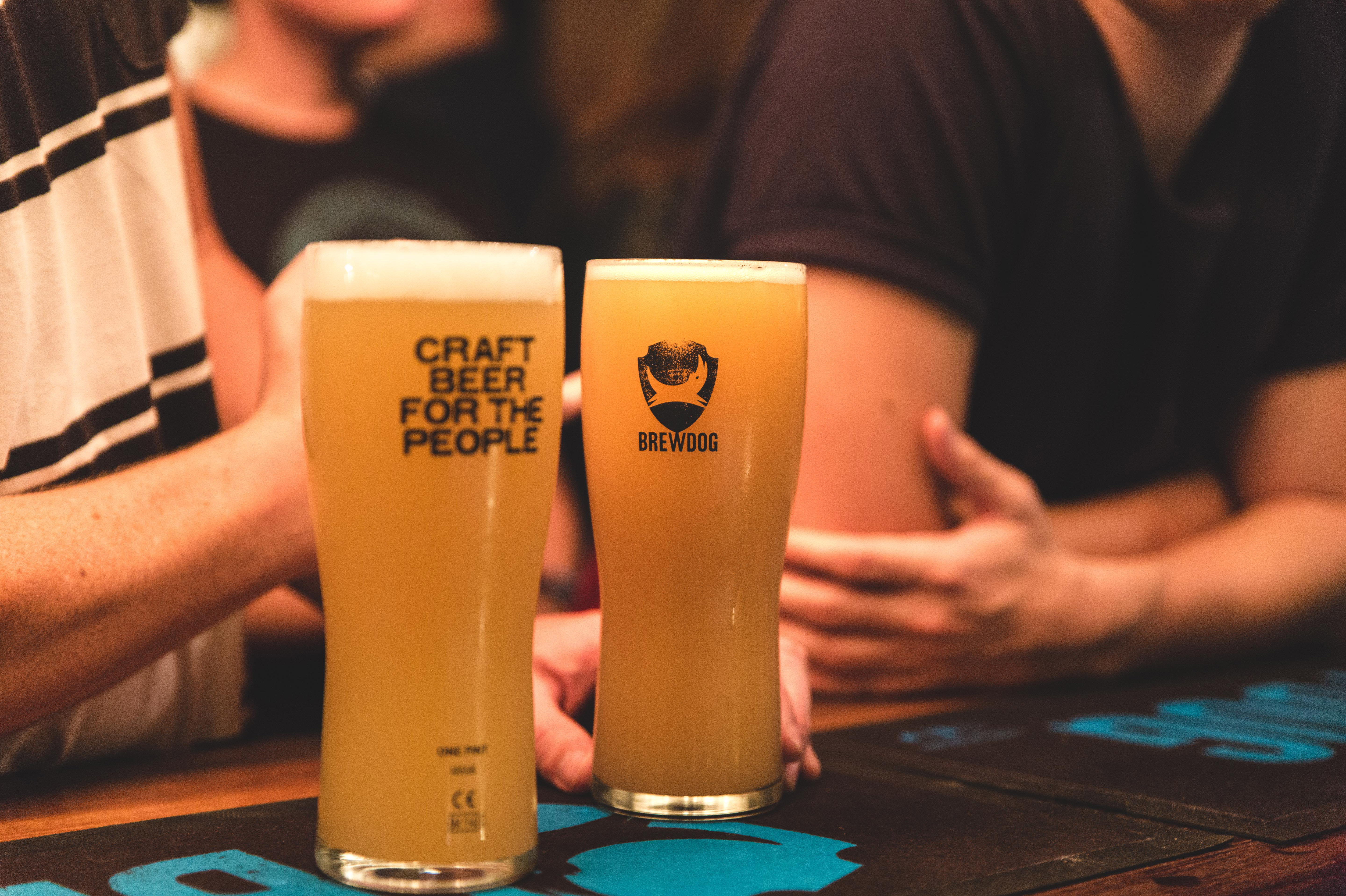 Craft Beer for the People draft glasses